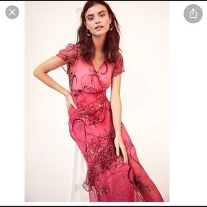 Anthropologie Maeve Valentine Wrap Dress